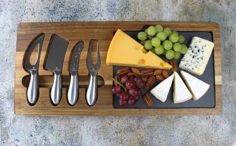 Cheese Board 6pc Silver - Image 1