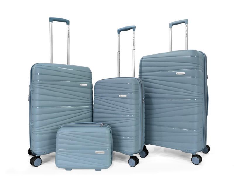 4Pc Aurora Luggage Set - Dusty Blue - Image 1