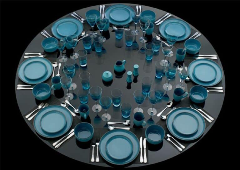 37Pc Blue Malta Dinnerset - Image 1