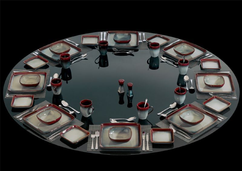 52pc Lolita Dinner Set Red - Image 1