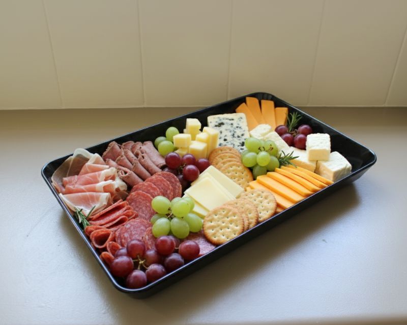 Buffet Rectangle Dish Large - Black - Image 1