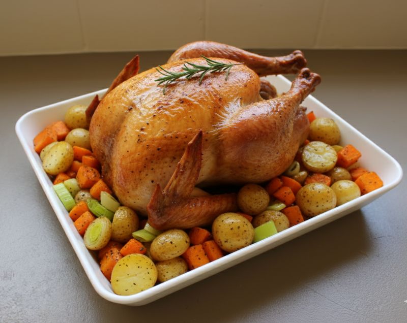 Buffet Square Dish - White - Image 1