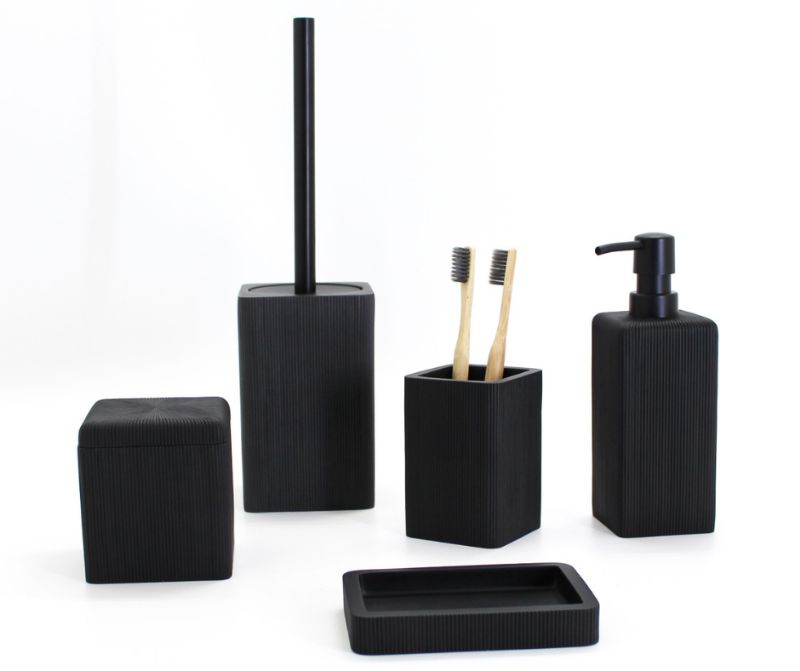 5Pc Ebony Bathroom Set - Image 1