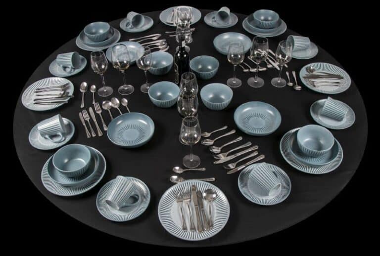 40Pc Blue Ray Dinner Set - Image 1