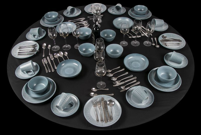 40Pc Blue Ray Dinner Set - Image 1