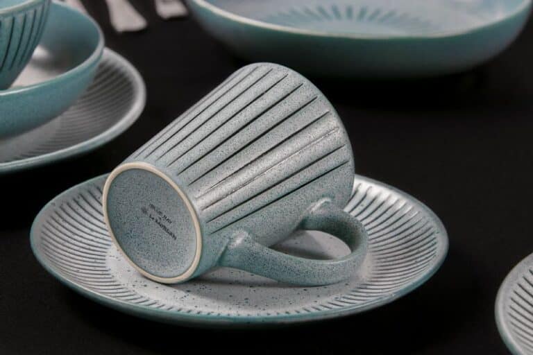 40Pc Blue Ray Dinner Set - Image 4
