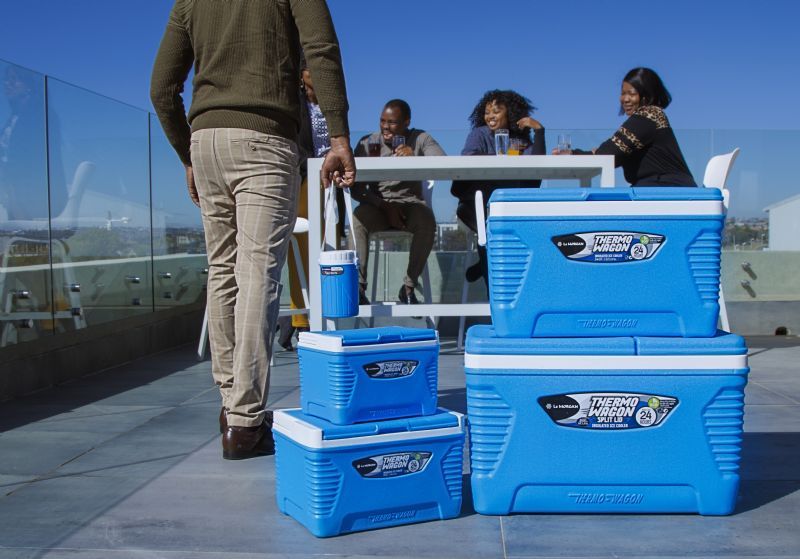 5Pc Cooler Set Split Lid - Blue - Image 1