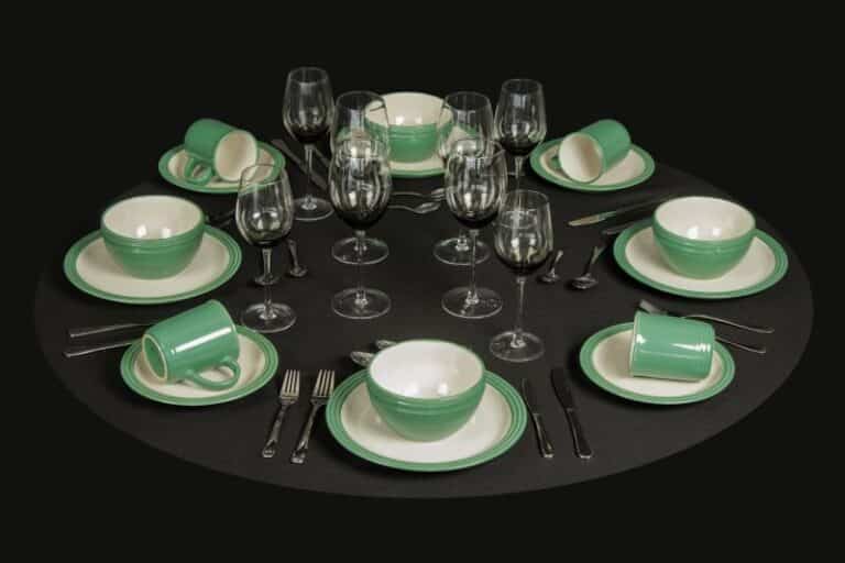 Verdigris Green 16Pc Foundry Dinner Set - Image 2