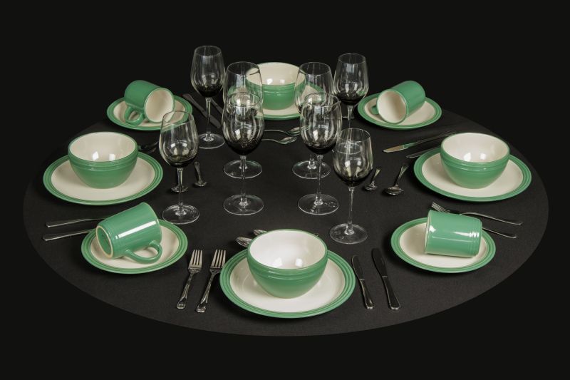 Verdigris Green 16Pc Foundry Dinner Set - Image 2