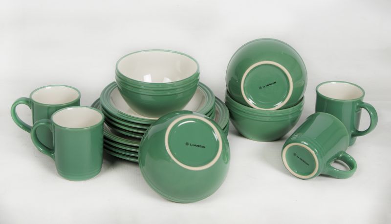 Verdigris Green 16Pc Foundry Dinner Set - Image 3