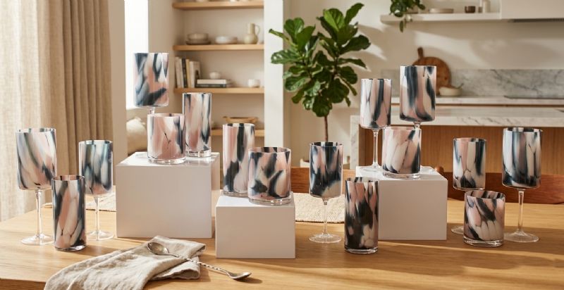 16pc Crystal Marble Ocean Collection - Image 1