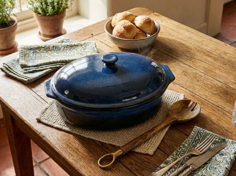 Oval Casserole - Blue - Image 1