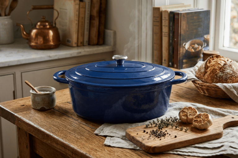 40cm Oval Cast Iron Pot (Available in All Colours) - Image 7