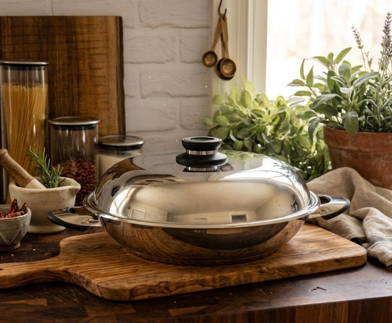 36cm Paella Pan (Available in Black, Blue and Red) - Image 1