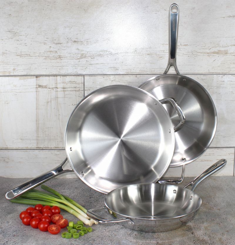 3pc 3ply Chefs Pans - Image 1