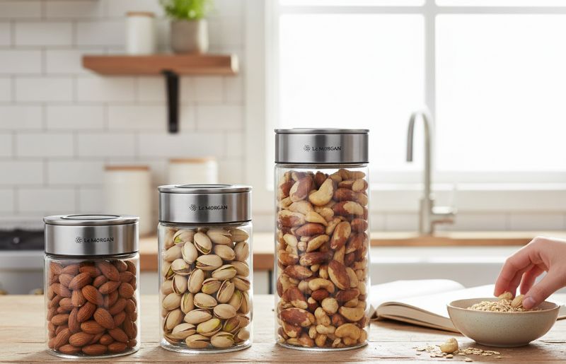 3pc Glass Storage Jar - Image 1