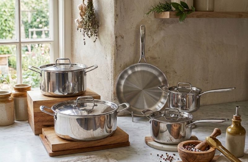 3ply 9pc Cookware Set - Image 1