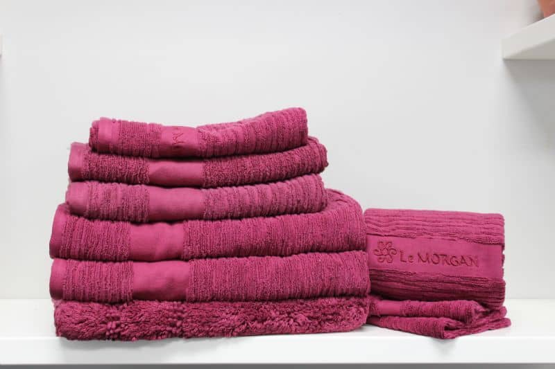 Burgandy Towels - 9Pc - Image 1