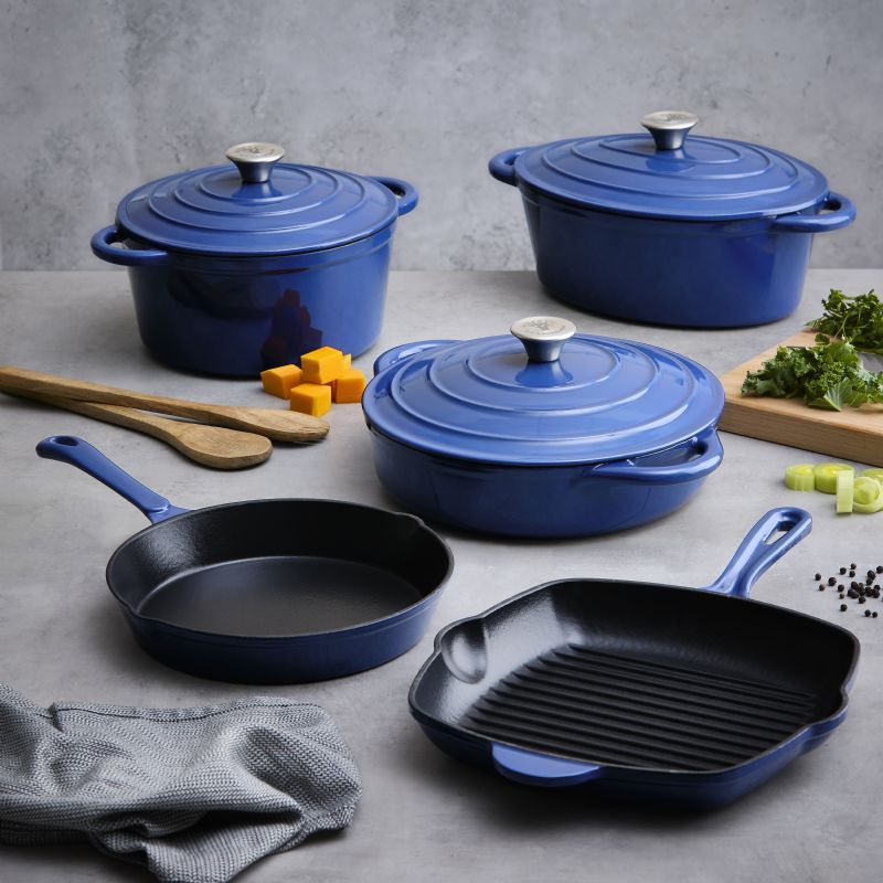 Limoges Blue 8pc Baobab Cast Iron - Image 1