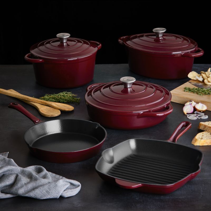 Bordeaux Plum 8pc Baobab Cast Iron - Image 1