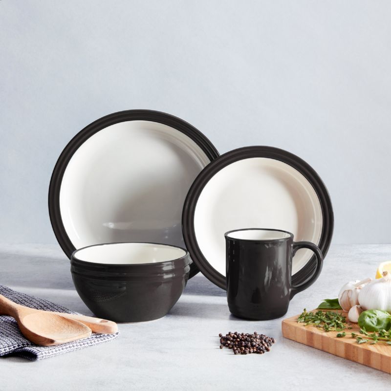 Espresso 16pc Foundry Dinner Set - Image 1