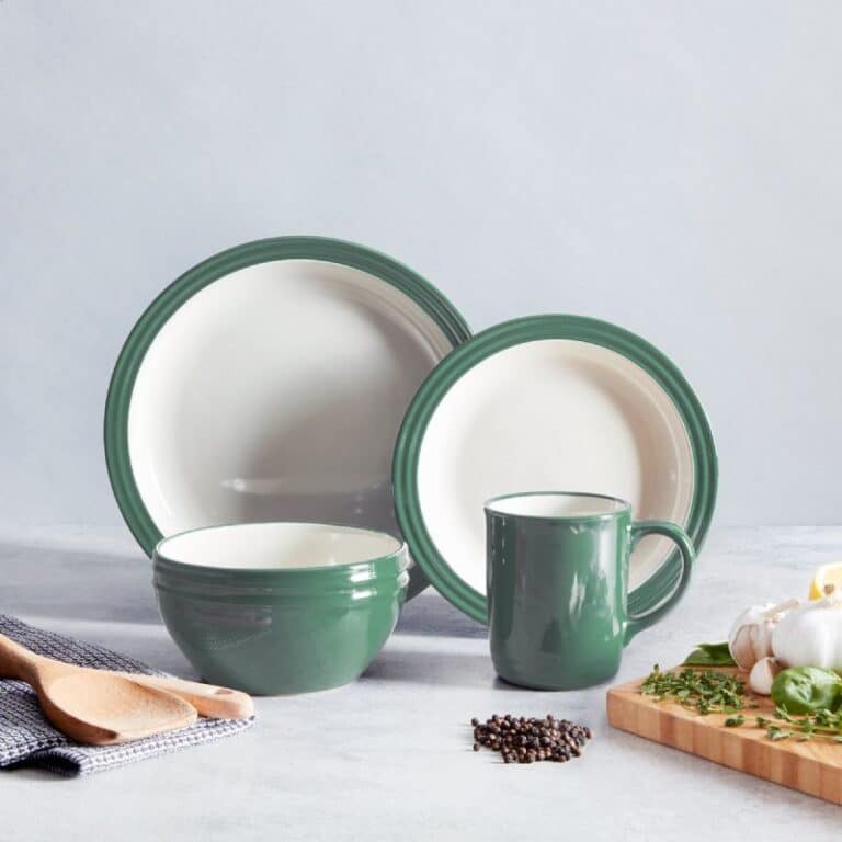 Verdigris Green 16Pc Foundry Dinner Set - Image 1