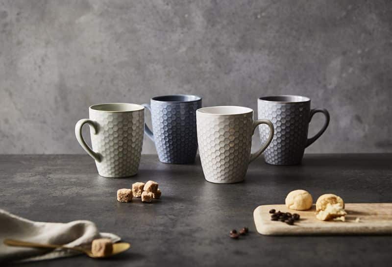 4Pc Honeycomb Mugs - Image 1