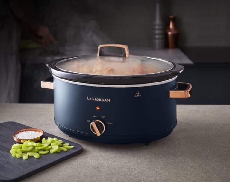 6.5L Slow Cooker - Midnight Blue & Rose Gold - Image 1