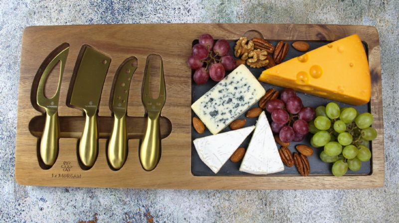 Cheese Board 6pc Gold - Image 1