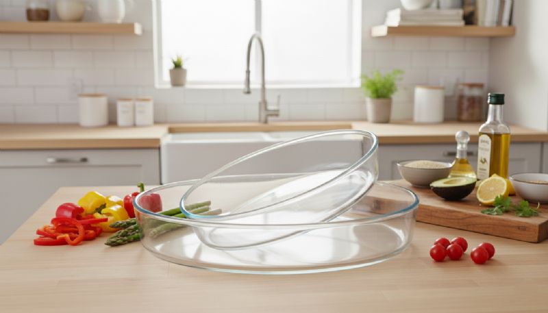 2pc Glass Oval Baking Dish - Image 1