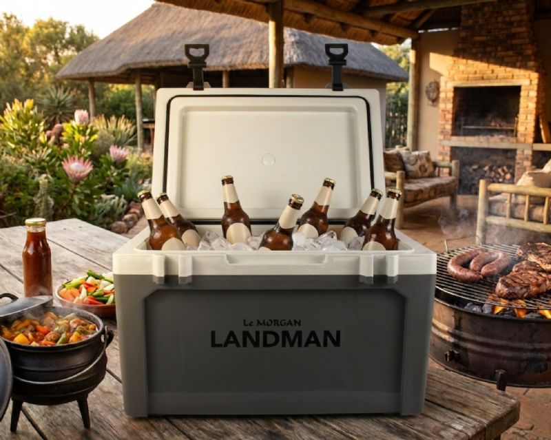 Landman 50L Cooler Box Grey - Image 1