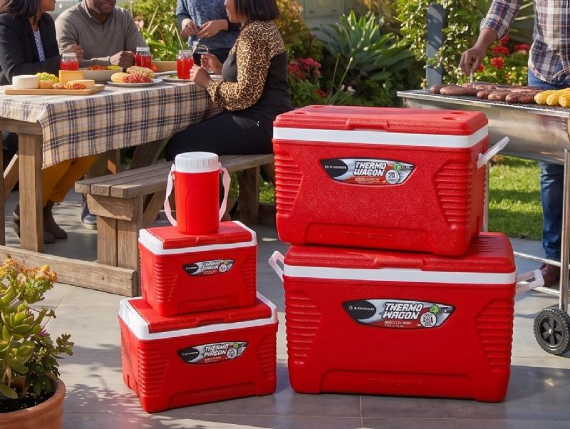 5Pc Cooler Set - Red - Image 1