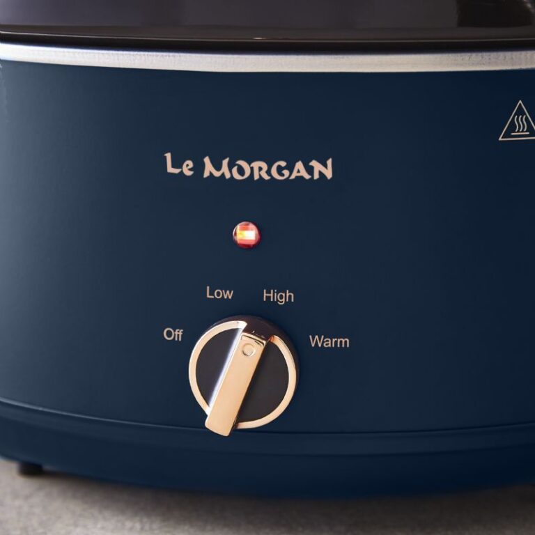 6.5L Slow Cooker - Midnight Blue & Rose Gold - Image 3
