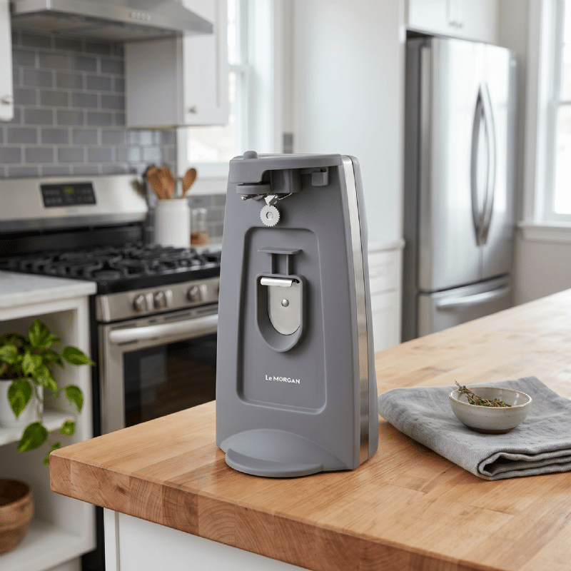 3 in 1 Can Opener - Grey - Image 1