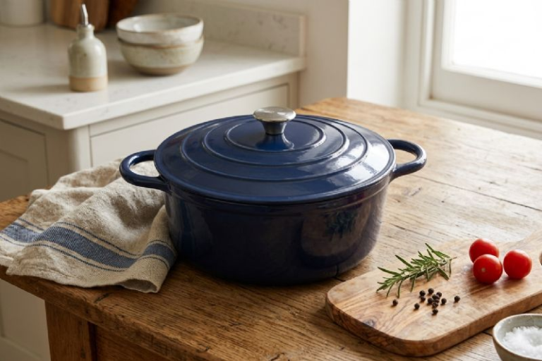30cm Round Cast Iron Pot (Available in All Colours) - Image 6