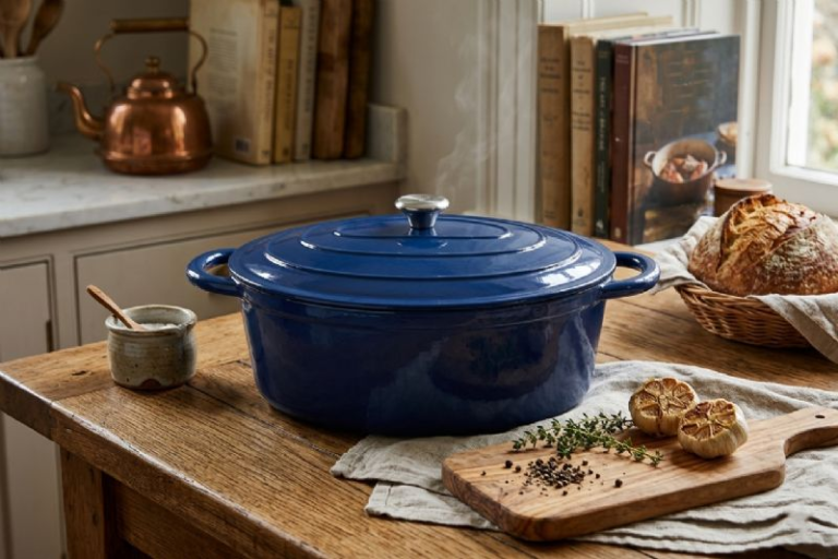 40cm Oval Cast Iron Pot (Available in All Colours) - Image 7