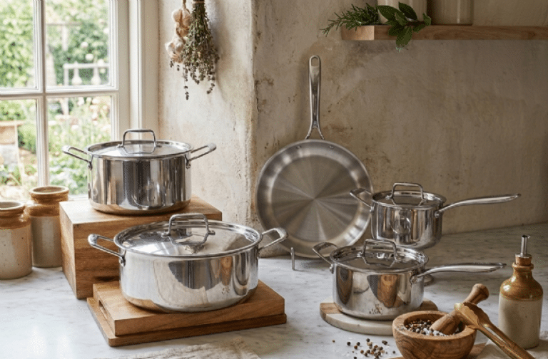 3ply 9pc Cookware Set - Image 1