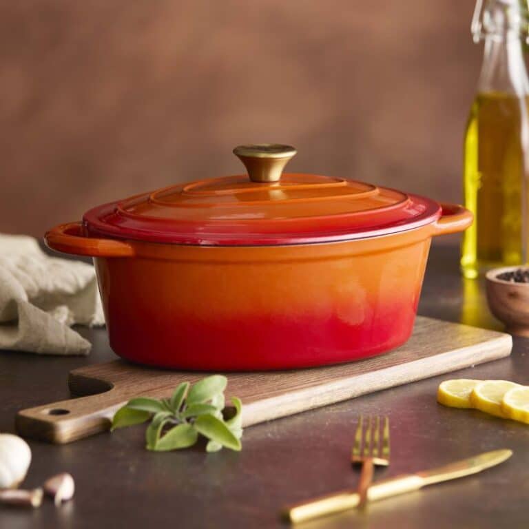 Flame Orange 8pc Baobab Cast Iron - Image 4