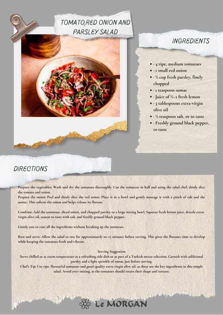 Tomato, Red Onion & Parsley Salad Recipe